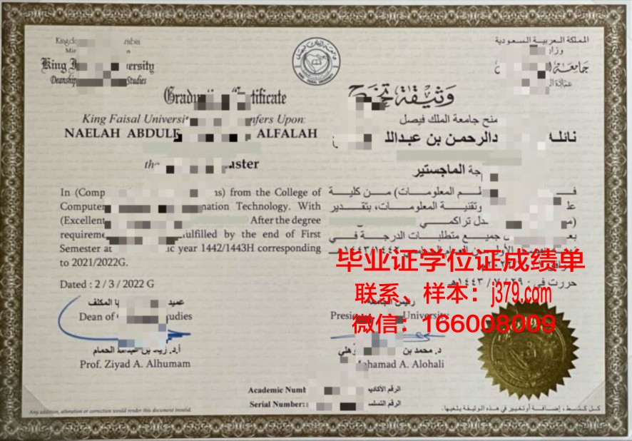 费萨尔国王大学学位证(费萨尔亲王)