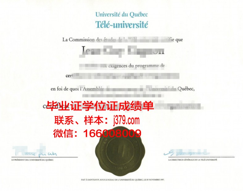 塞塔特哈桑一世大学硕士毕业证书样本