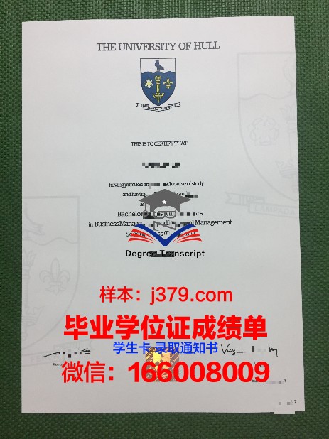 赫尔大学毕业证原件(赫尔大学毕业证书)