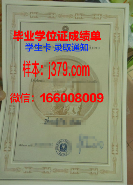 意大利布雷拉美院毕业证(布雷拉国立美术学院排名)