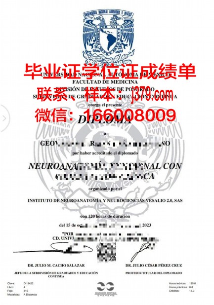 墨西哥国立自治大学毕业证模板(墨西哥国立自治大学本科申请条件)