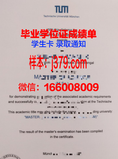 慕尼黑应用语言学院硕士毕业证书样本(慕尼黑应用语言大学排名)