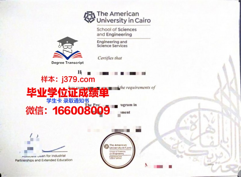 开罗大学毕业证原件(开毕业证明需要什么材料)