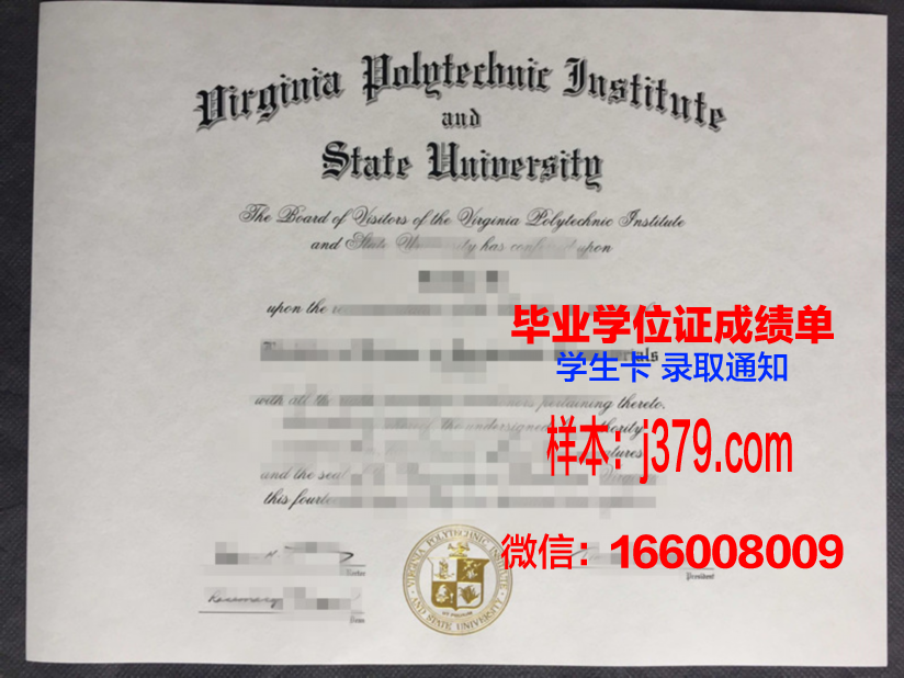 弗吉尼亚科技硕士毕业证：开启职业生涯的黄金钥匙