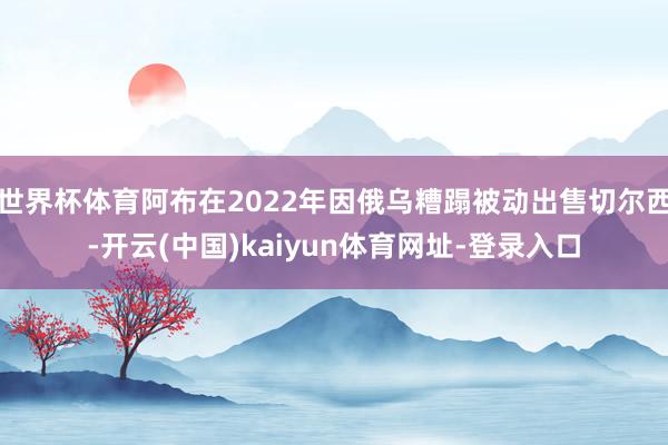 世界杯体育阿布在2022年因俄乌糟蹋被动出售切尔西-开云(中国)kaiyun体育网址-登录入口