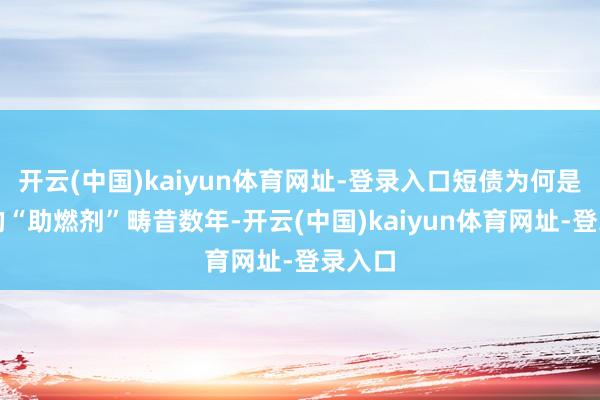 开云(中国)kaiyun体育网址-登录入口短债为何是通胀的“助燃剂”畴昔数年-开云(中国)kaiyun体育网址-登录入口