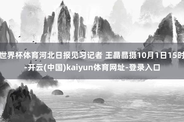 世界杯体育河北日报见习记者 王晶晶摄10月1日15时-开云(中国)kaiyun体育网址-登录入口